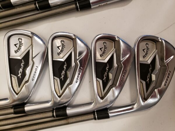 Used Callaway APEX / Pro 19 Combo Iron Set (3-PW) 9 Iron - SteelFiber - Stiff - Image 7