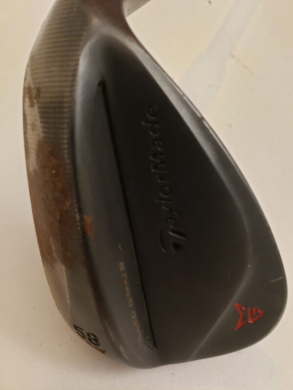 Used TaylorMade Milled Grind 2 - Lob Wedge 58* - 8* LB - KBS Tour Stiff - Black