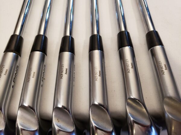 Used Ping G410 Iron Set (7-PW, SW, LW) 6 Irons - Black - AWT 2.0 - Stiff - RH - Image 2