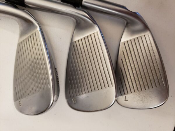 Used Ping G410 Iron Set (7-PW, SW, LW) 6 Irons - Black - AWT 2.0 - Stiff - RH - Image 5