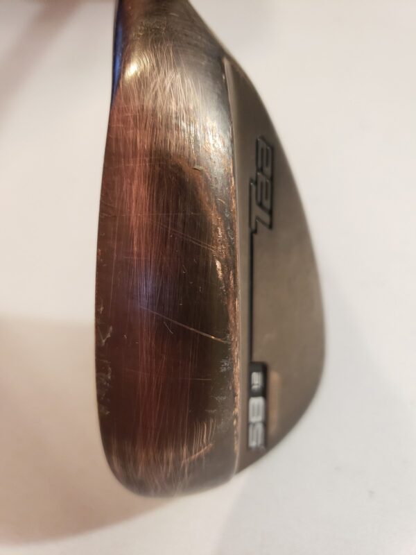 Used Mizuno T22 Lob Wedge 58* - 12* B - D Grind - Copper - Tour Issue - Stiff - Image 2