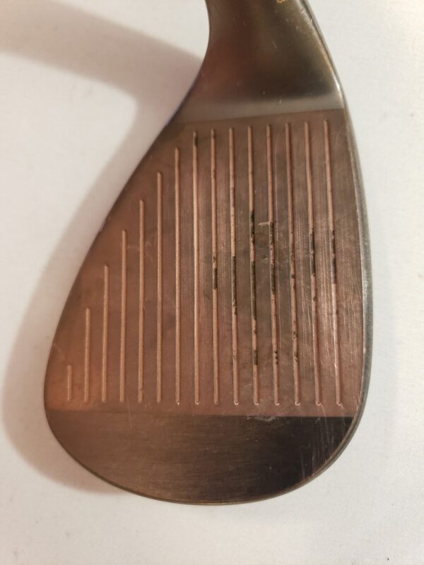 Used Mizuno T22 Lob Wedge 58* - 12* B - D Grind - Copper - Tour Issue - Stiff - Image 3