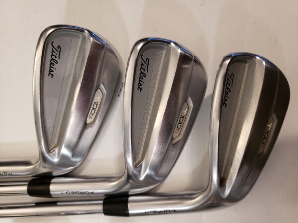 Used Titleist T100s 2021 Iron Set (6-PW, GW) 6 Irons - TT AMT White Stiff - RH - Image 4