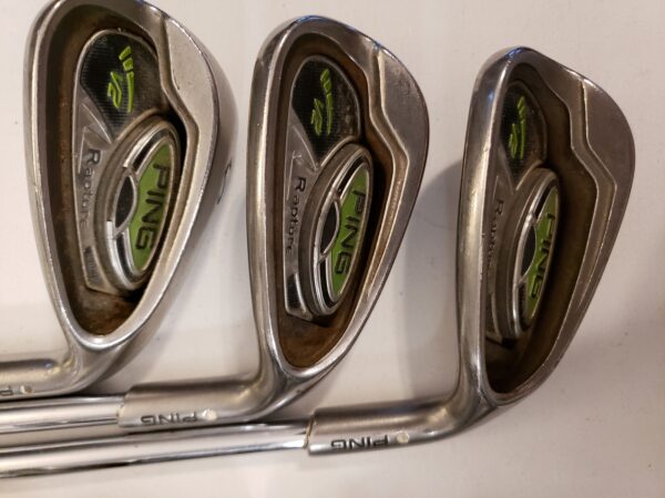Used Ping Rapture V2 Iron Set (6-PW, UW, SW) 7 Club - White - AWT Reg +1" - RH - Image 4