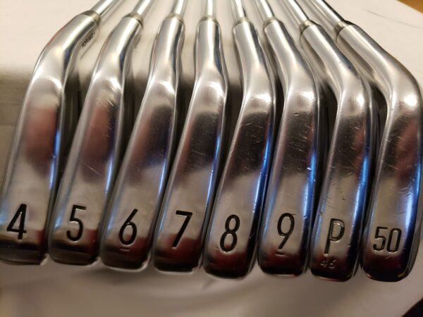 Used Titleist T100 2021 Iron Set (5-PW) 6 Irons - TT AMT White Stiff - RH