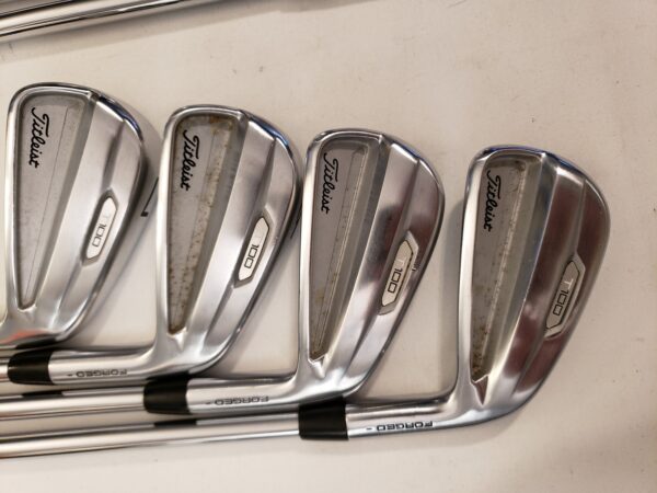 Used Titleist T100 2021 Iron Set (5-PW) 6 Irons - TT AMT White Stiff - RH - Image 3
