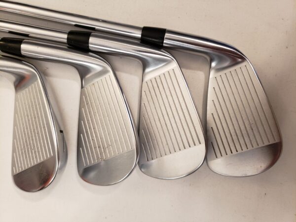 Used Titleist T100 2021 Iron Set (5-PW) 6 Irons - TT AMT White Stiff - RH - Image 5