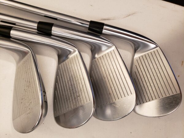 Used Titleist T100 2021 Iron Set (5-PW) 6 Irons - TT AMT White Stiff - RH - Image 6