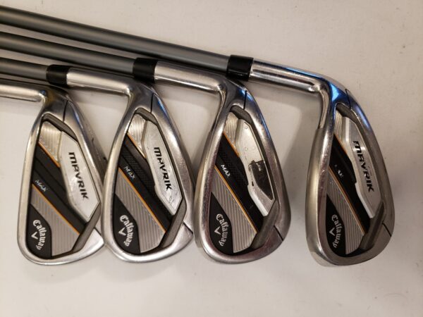 Used Callaway Mavrik Max Iron Set (7-PW) 4 Irons Graphite Project 5.0 Senior LH - Image 3