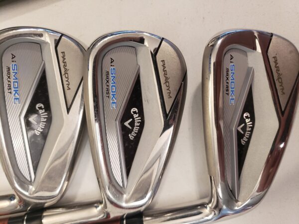 Used Callaway Ai Smoke Max Fast Iron Set (7-PW, AW) 5 Irons - Tensei Senior - RH - Image 3